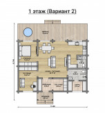 Дом из клееного бруса VZ-321